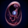 Cosmic Embryo: Birth of Stars Royalty Free Stock Photo