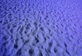 Surreal pop art style blue colored desert sand ripple patterns Royalty Free Stock Photo