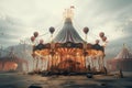 Surreal postapocalyptic carnival with