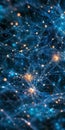 Surreal Representation of Twisting Networks and Connections Through Vibrant Data Points