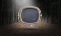 Surreal Vintage TV, Television, Retro, Nature