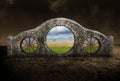 Surreal Stone Gate, Archway, Nature