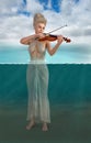 Surreal Music, Violin, Nature, Ocean