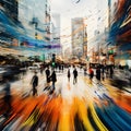 Surreal Shibuya Crossing in Tokyo its a wild scene