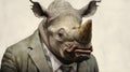 Surreal Street Style: A Rhinoceros In A Suit