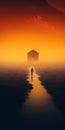 Surreal Sunrise: A Cinematic Minimalistic Shot Inspired By Marcin Sobas
