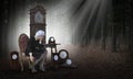 Surreal Time, Aging, Lonely, Memory Loss Royalty Free Stock Photo