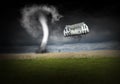 Surreal Tornado, Weather, Rain Storm Royalty Free Stock Photo