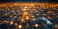 Surreal Visualization of Big Data Network with Dynamic Lights and Lines