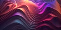 Wavy background texture with soft color. Trendy modern gradient abstract wave as organic fluid composition. Generative