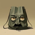 Surrealism Minimalist Illustration Compassion, Evil, And Dark Bag Mask