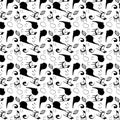 Surrealism stylized seamless pattern