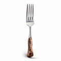 Surrealistic Distortions: Forked Fork And Silver Spoon On White Background Royalty Free Stock Photo