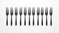 Surrealistic Installations: Monumental Scale Forks In Black