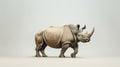 Surrealistic Rhino Photography: Japanese Minimalism In 8k Resolution