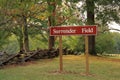 Surrender Field Sign Royalty Free Stock Photo