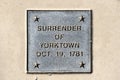 Surrender of Yorktown Oct. 19, 1781 Metal Plaque