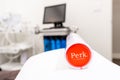 Surrey, BC / Canada - 06/11/19: HydraFacial Perk lip treatment product in package, showing facial treatment machine in the