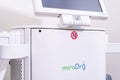 Surrey, BC / Canada - 06/11/19: miraDry axillary hyperhidrosis treatment machine in doctor`s office, to deliver microwave technolo