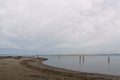 SURREY, CANADA - October 27, 2018: Blackie Spit park area at Boundary bay.