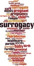 Surrogacy word cloud