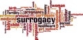 Surrogacy word cloud