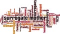 Surrogate mother word cloud