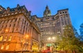 Surrogate`s Courthouse and Manhattan Municipal Building in New York City, USA