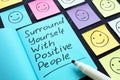 Surround Yourself with Positive People motivation phrase