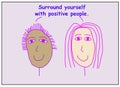 Surround yourself with positive poeple