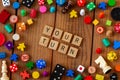 `Your Turn` spelled out in wooden letter tiles