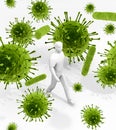 Surrounded By Germs Everywhere Royalty Free Stock Photo