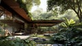 Surrounded by lush vegetation and situated beneath a canopy of trees this earthsheltered dwelling brings harmony to its