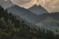 The surrounding mountains of Manali