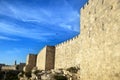 Old Jerusalem City Wall Royalty Free Stock Photo