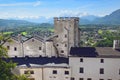 Surroundings of Salzburg from the height of the Hohensalzburg Fortress, Austria Royalty Free Stock Photo