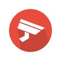 Surveillance Camera icon. vector illuustration. Royalty Free Stock Photo