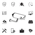 Surveillance Camera icon. Detailed set of cyber security icons. Premium quality graphic design sign. One of the collection icons f Royalty Free Stock Photo