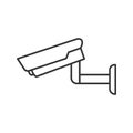 Surveillance camera linear icon