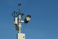 Surveillance camera for traffic violations. Royalty Free Stock Photo