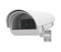 Surveillance CCTV Security Camera Isolated Royalty Free Stock Photo