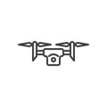Surveillance Drone line icon