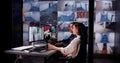 Surveillance Operator Controls Multiple CCTV Cameras