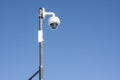 Surveillance Security Camera Pole Royalty Free Stock Photo