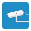 surveillance security camera. Vector illustration decorative design Royalty Free Stock Photo