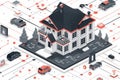 Surveillance systems integrate CCTV, video technology, and Wi-Fi to optimize security operations.