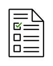 Checklist survey feedback icon