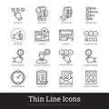 Survey, Feedback, Rating And Review Linear Icons