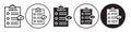 Survey Icon vector set collection for web Royalty Free Stock Photo