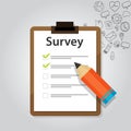 Survey online customer test check